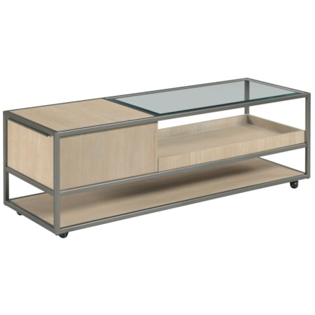 Rectangular Coffee Table W/Casters