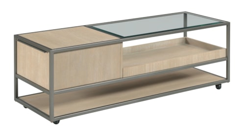 Rectangular Coffee Table W/Casters