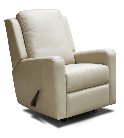 Contemporary Manual Swivel Glider Recliner with Track Arms