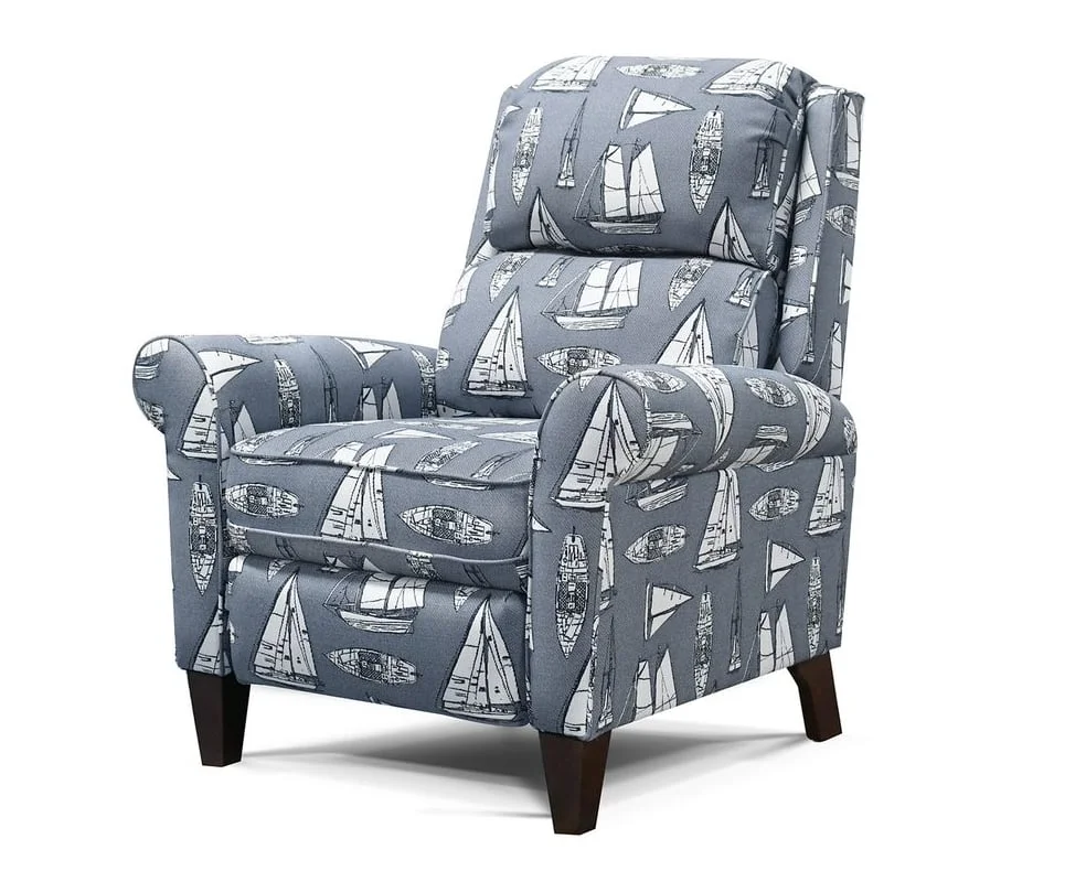 England England 3D0031 Transitional High Leg Recliner Dunk & Bright