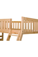 Homelegance Bartly Casual Triple Bunk Bed with 2 Ladders