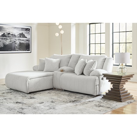 3-Piece Reclining Sectional Sofa With Chaise