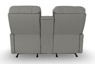 Best Home Furnishings Brinley 2 Power Rocking Reclining Console Loveseat