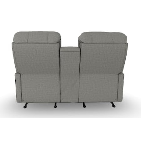 Power Rocking Reclining Console Loveseat