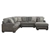 Emerald Berlin 4-Piece Sectional with RSF Chaise