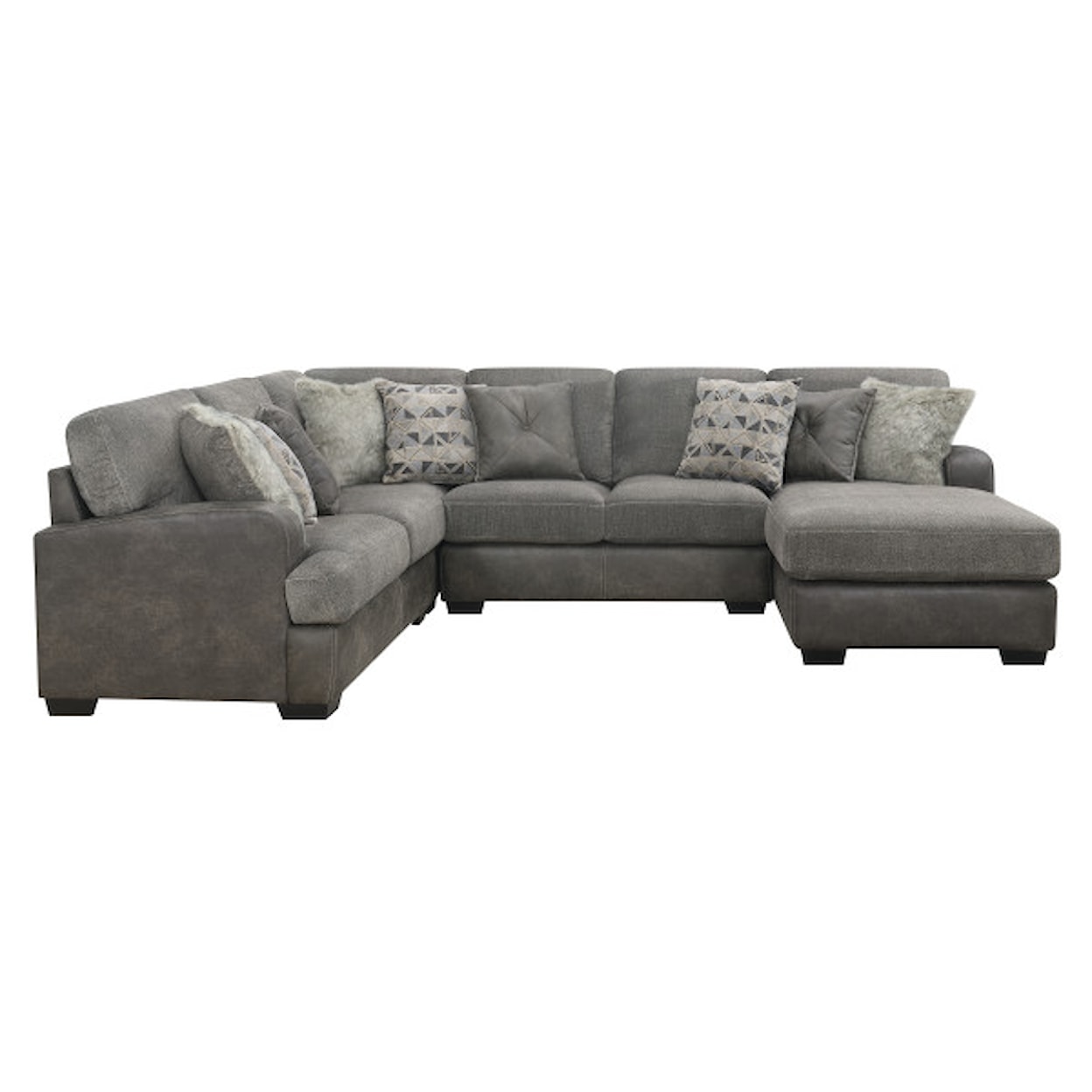 Emerald Berlin 4-Piece Sectional with RSF Chaise