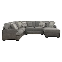 4-Piece Sectional with RSF Chaise