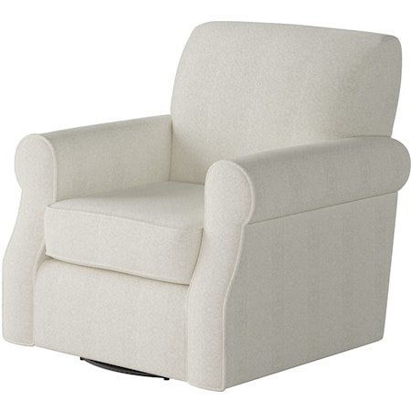 Swivel Chair with Rolled Arms
