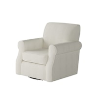 Swivel Chair with Rolled Arms