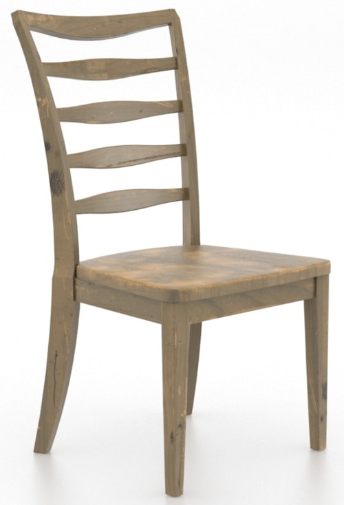Farmhouse Dining Side Chair with Ladder Back