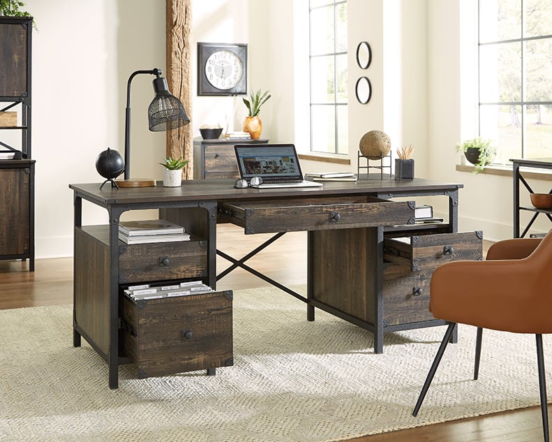 Steel River Double Pedestal Desk