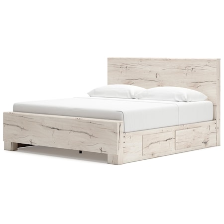 King Panel Bed With Storage