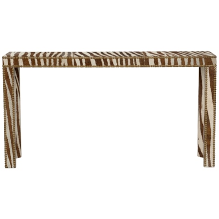 Zebra Console Table