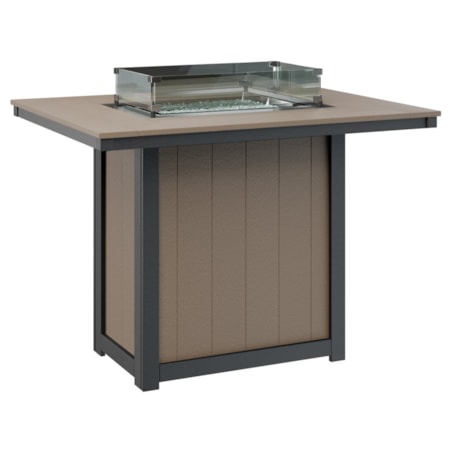 42" x 54" Bar-Height Fire Table