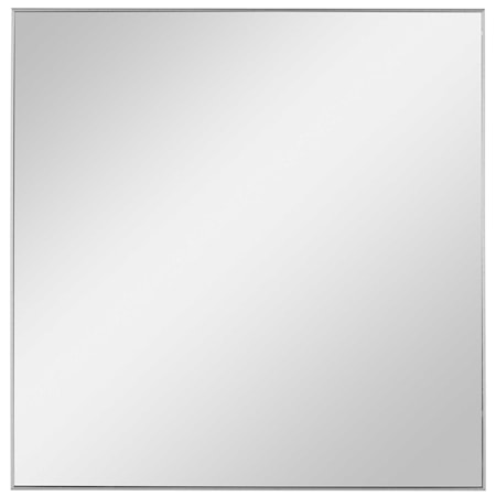 Alexo Silver Square Mirror