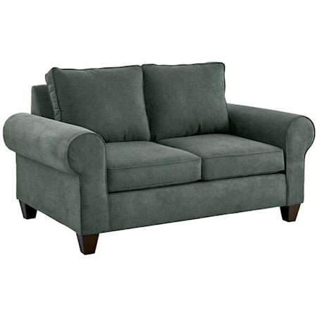  Loveseat with Rolled Arms