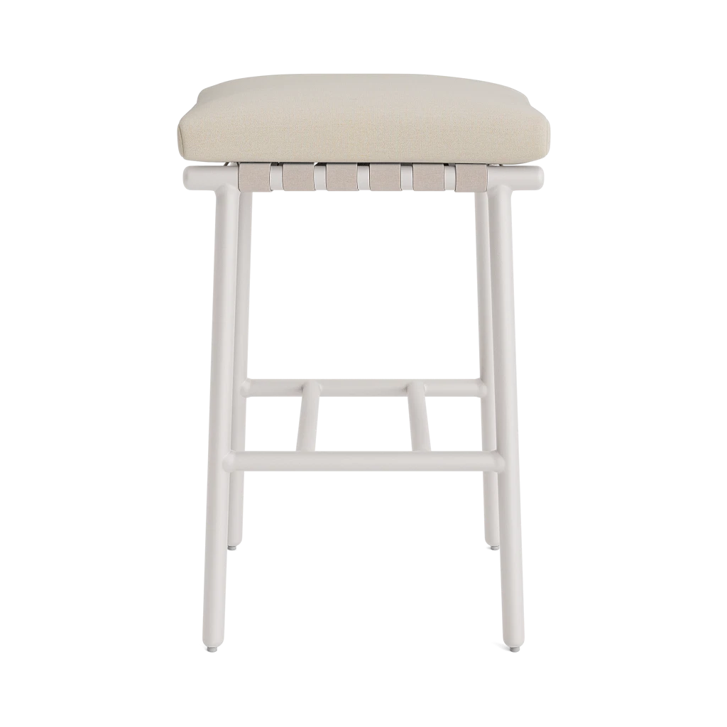 Cushioned Backless Strap Barstool