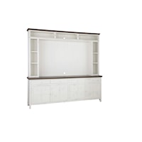 Farmhouse Entertainment Console and Hutch