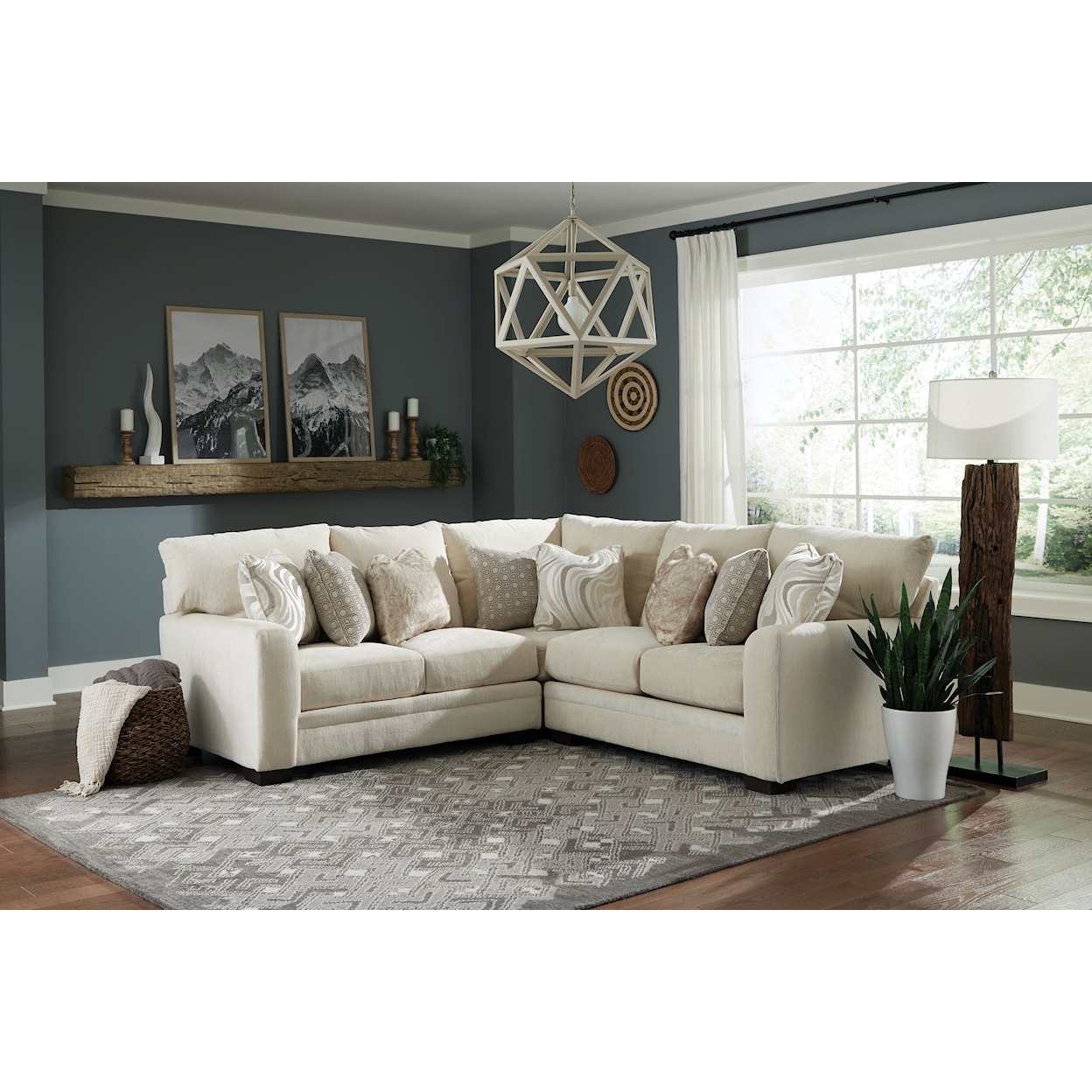 Jackson Furniture 4472 Kingston 3-Piece Sectional Sofa