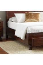 Napa Furniture Design Sahara Transitional Queen Panel Bed with Footboard Storage