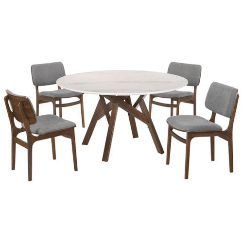 Contemporary 5-Piece Dining Set
