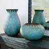 Uttermost Bisbee Bisbee Turquoise Vases S/2