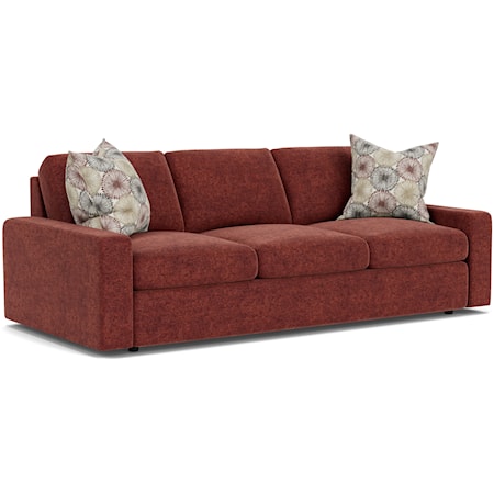 Contemporary Sofa with Track Arms