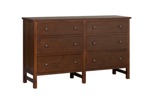 Transitional 6-Drawer Dresser