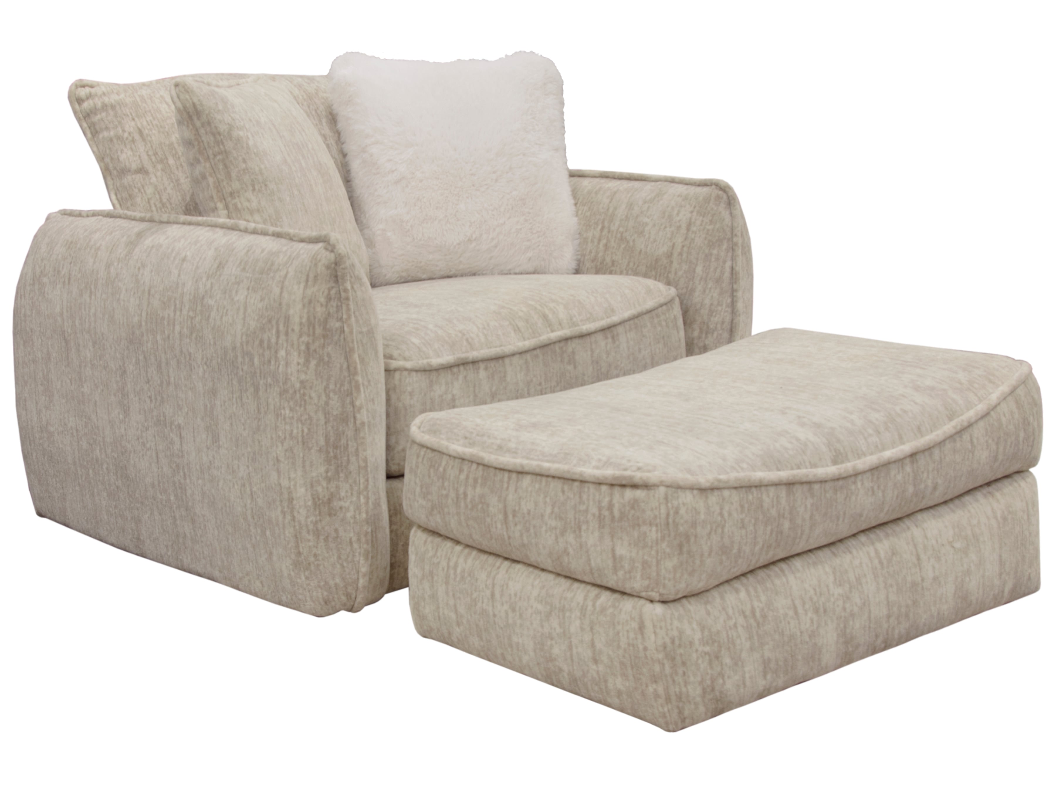 One and a online half chair with ottoman