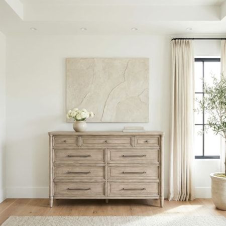 Nine-Drawer Dresser