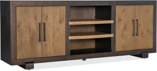 Casual 6-Drawer Entertainment Console