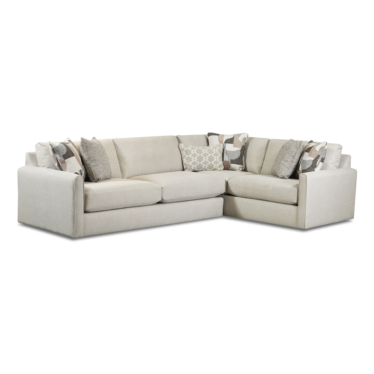 Fusion Furniture 7000 GOLD RUSH ANTIQUE L-Shape Sectional