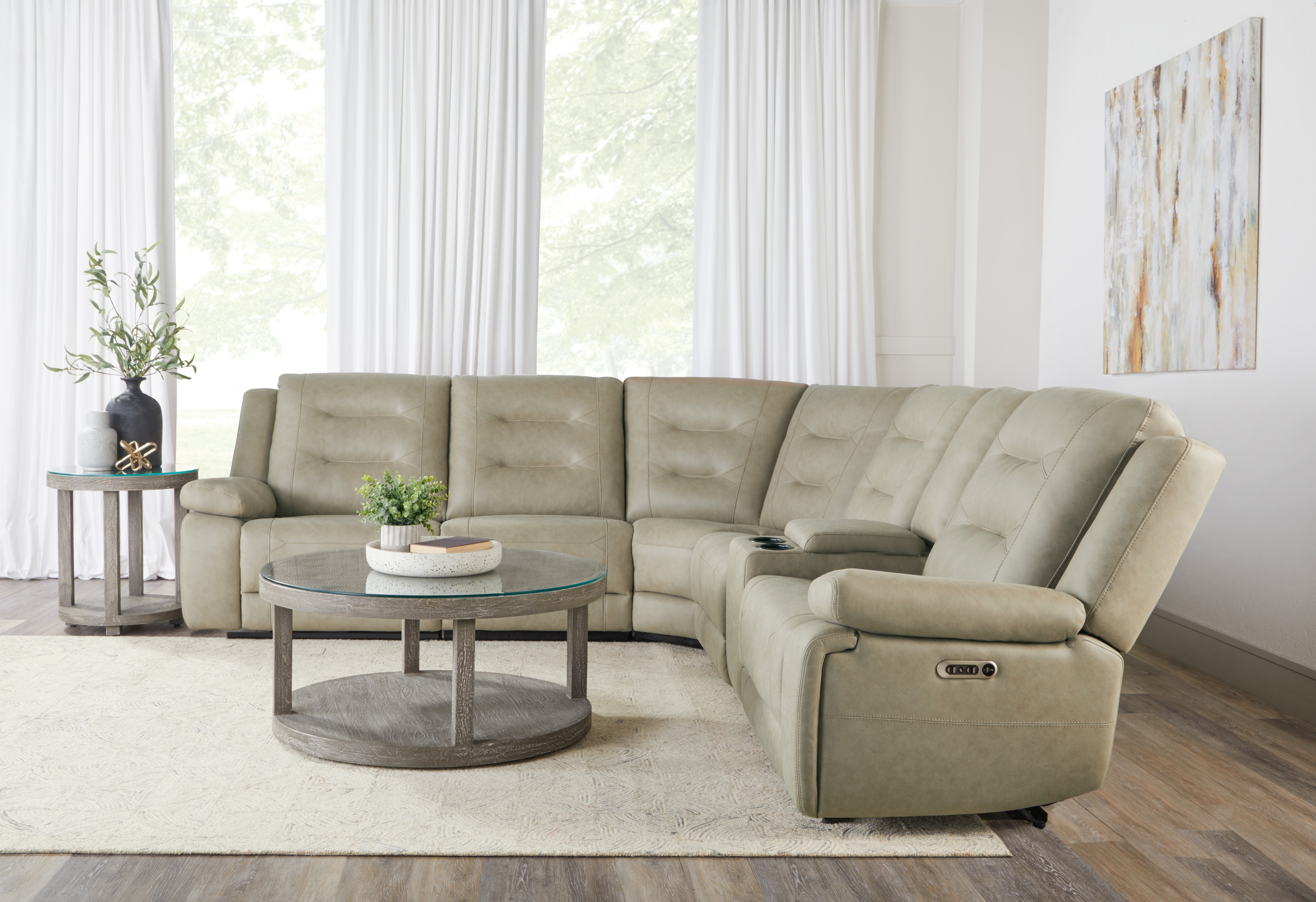 6-Piece Power Reclining Sectional Sofa