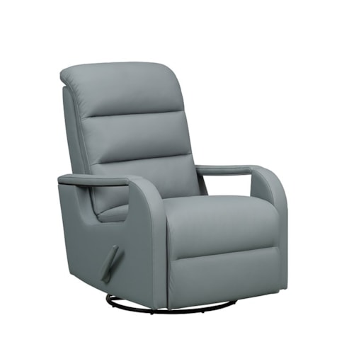 Contemporary Manual Swivel Glider Recliner