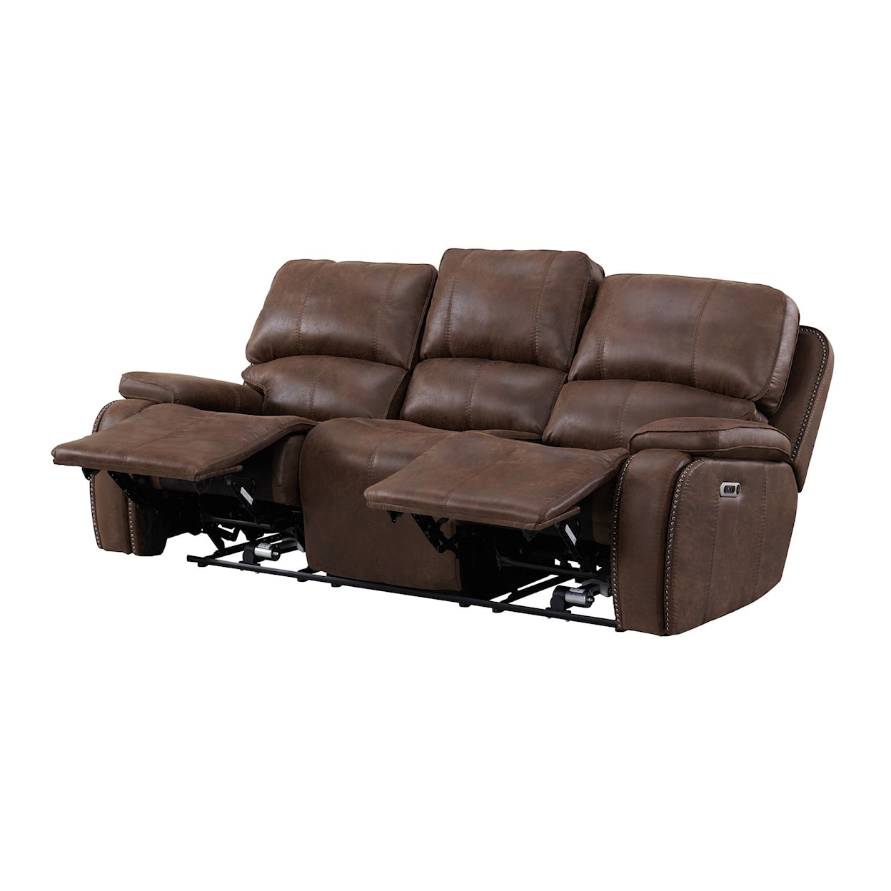 Elements International Atlantis Power Reclining Sofa