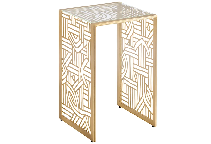 Palm Desert Redford Metal Accent Table by Tommy Bahama Home at Baer's Furniture