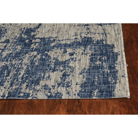 7&apos;10&quot; x 10&apos;10&quot; Grey/Denim Strokes Rug