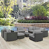 Modway Sojourn Outdoor 10 Piece Sectional Set