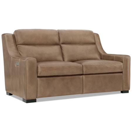 Genuine Leather Power Reclining Loveseat
