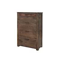 Rustic Bedroom Chest with Four Drawers