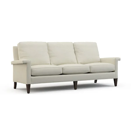 Transitional Sofa with Key Arms