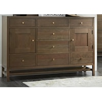 Contemporary Tripple Dresser with 8 Drawers
