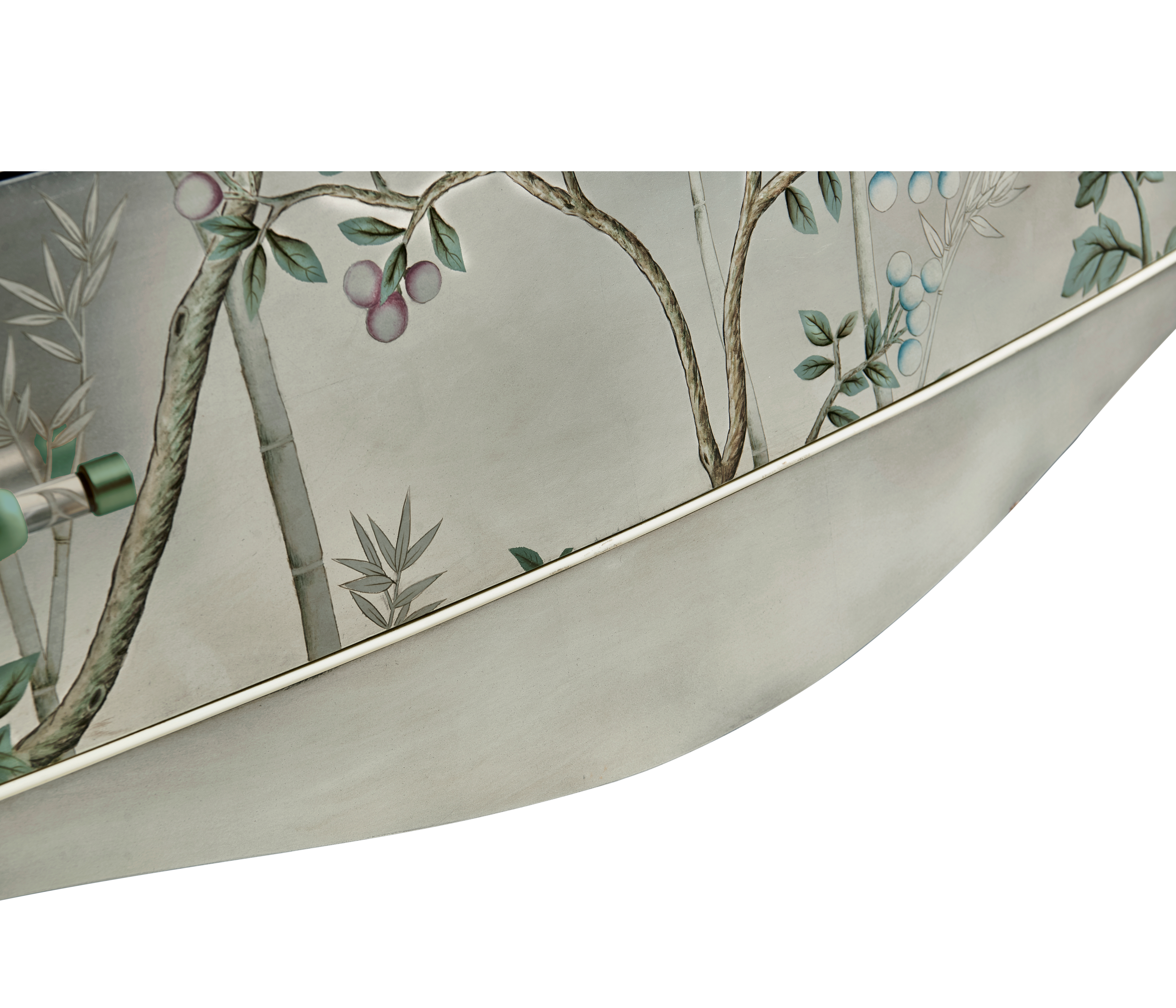 Jonathan Charles JC Modern Shimmering Moon Bow Front Chest