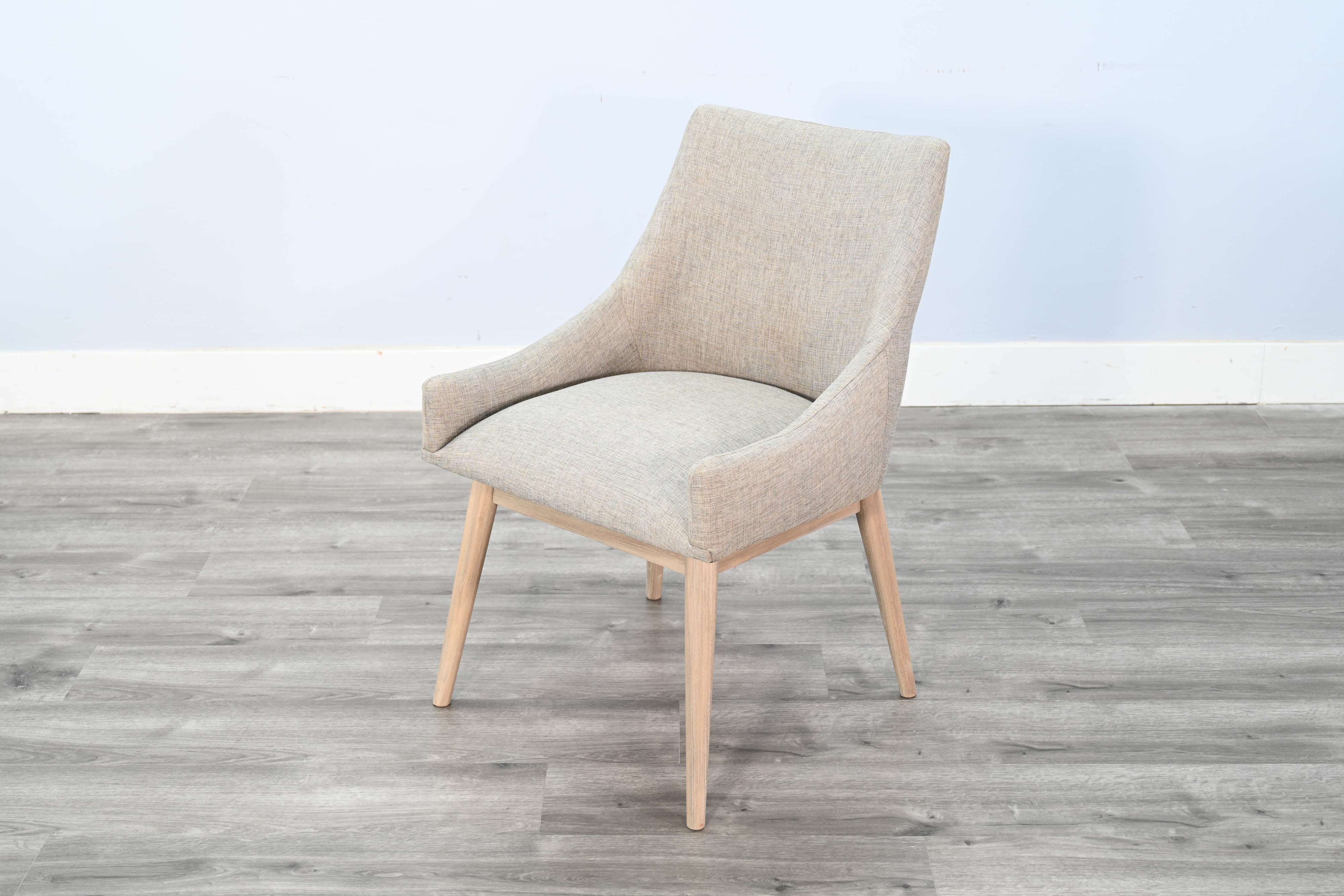 Olivia Lowback Cushioned Grey Dining Chair