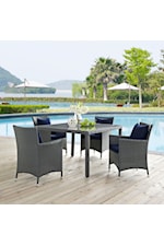 Modway Sojourn Dining Outdoor Patio Sunbrella® Armchair - Gray