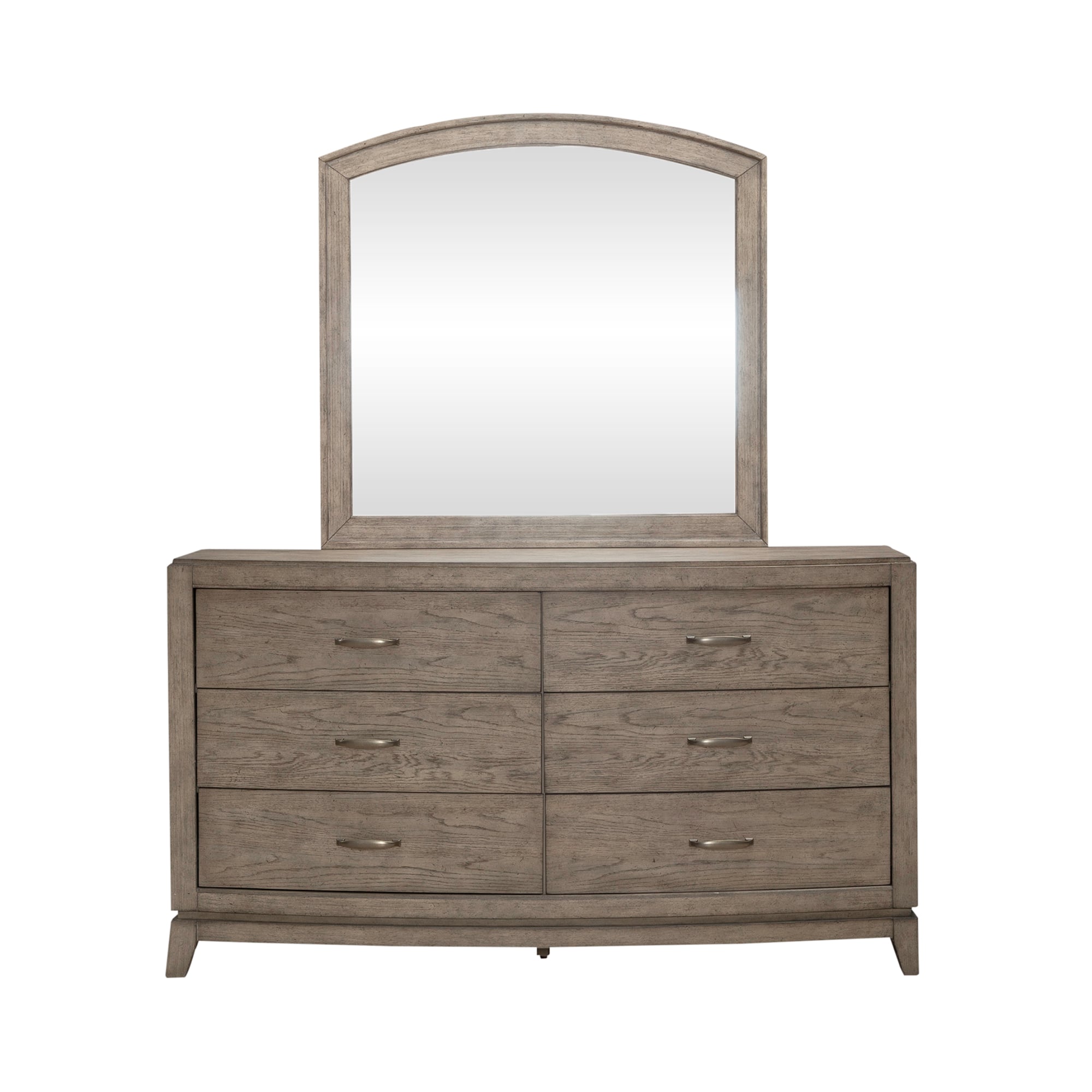 6-Drawer Dresser and Arched Mirror