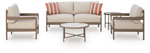 Outdoor Love/Chairs/Tables Set (Set Of 5)