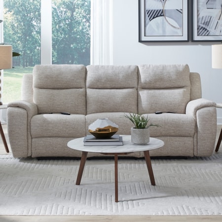 Power Headrest Double Reclining Sofa
