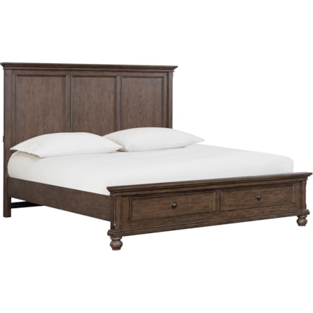 Queen Storage Panel Bed