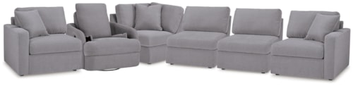 5-Piece Sectional And Swivel Glider Recliner